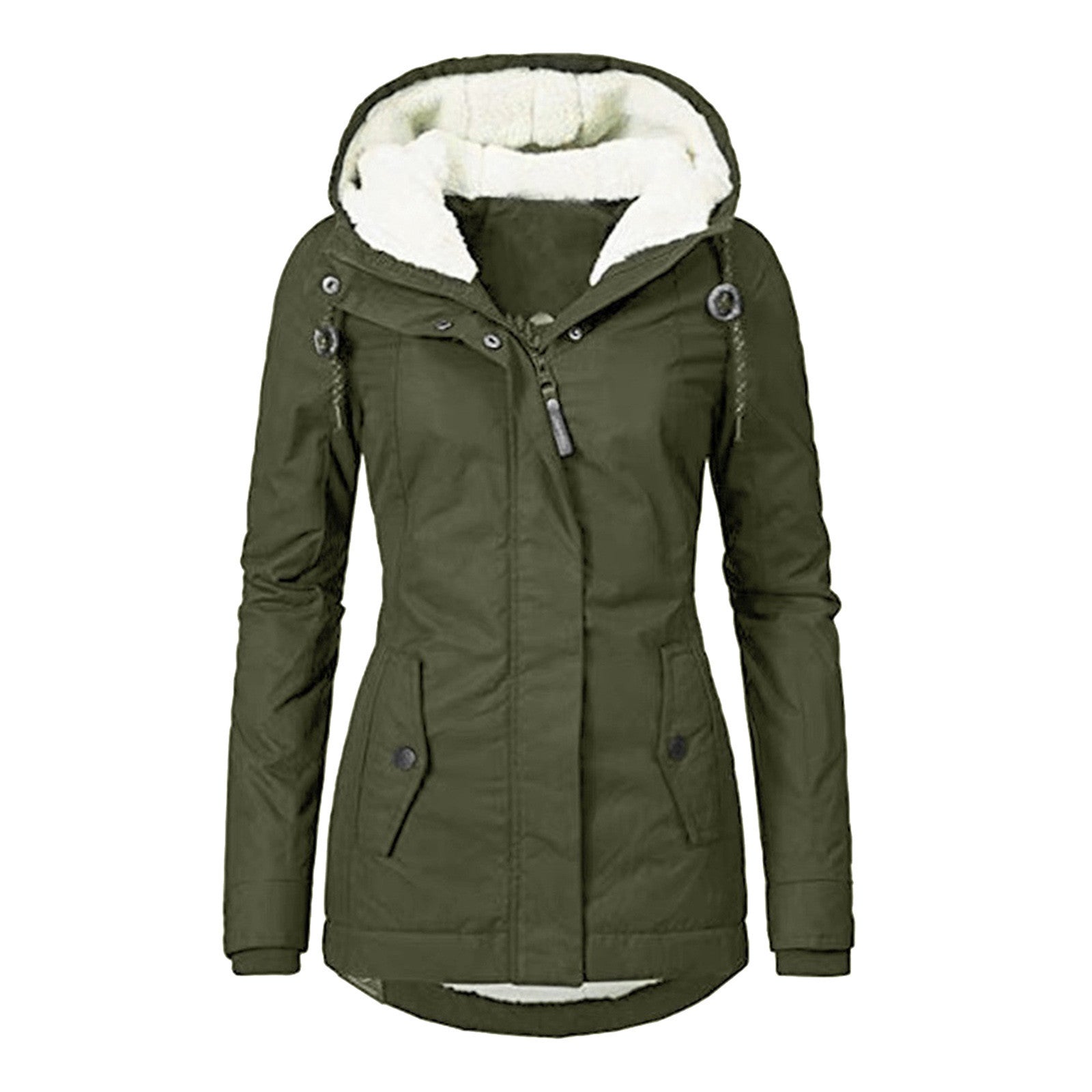 Lina™ | Varm Sherpajakke i Bomuld