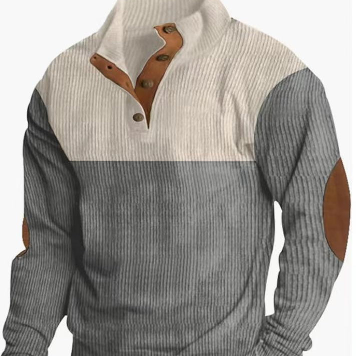Henrik™ | Elegant Halv-Knap Pullover med Komfort