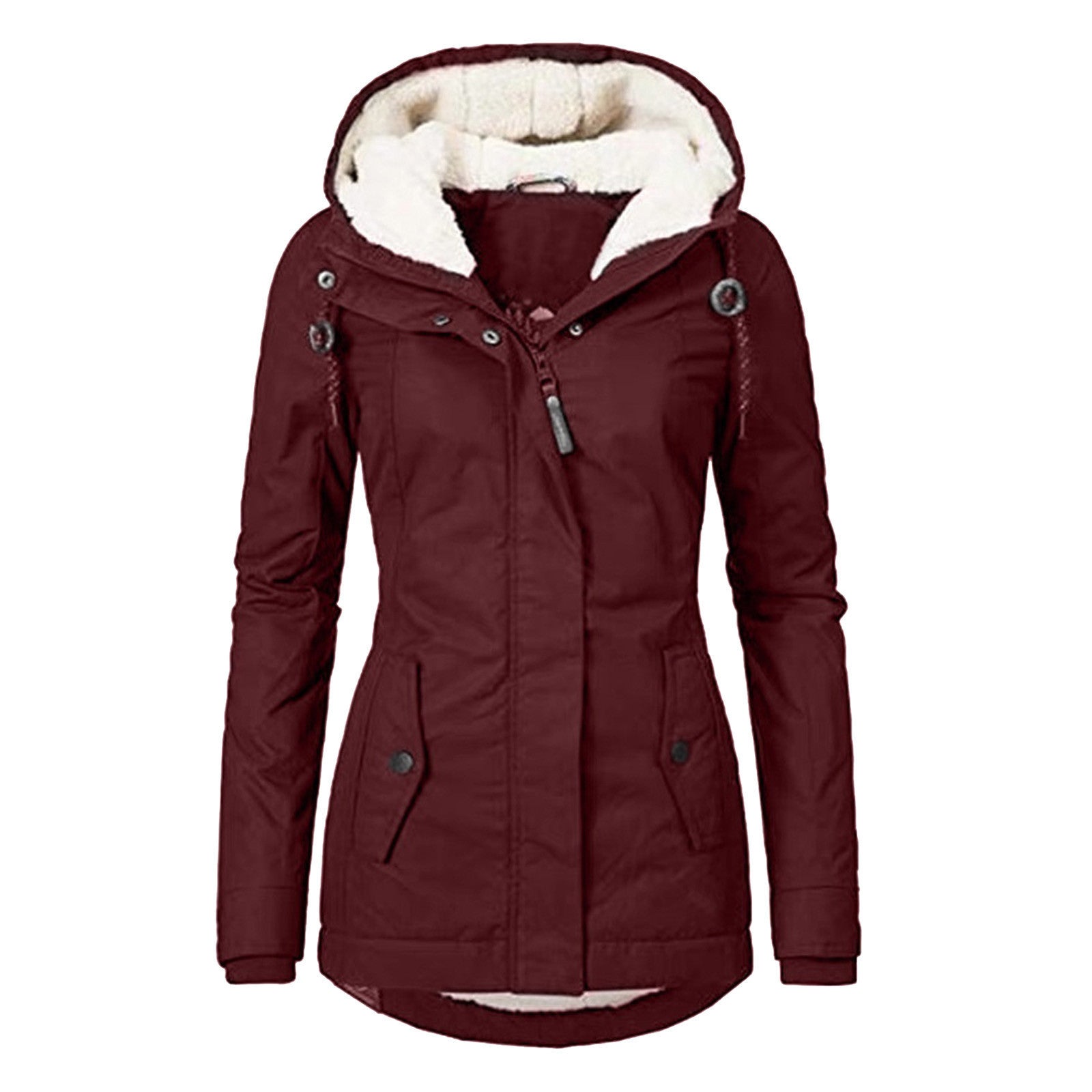 Lina™ | Varm Sherpajakke i Bomuld