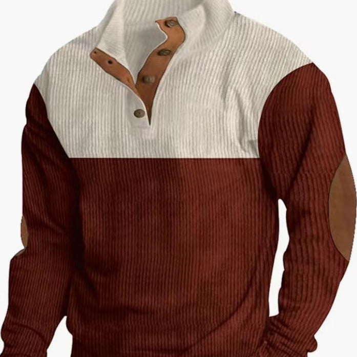 Henrik™ | Elegant Halv-Knap Pullover med Komfort
