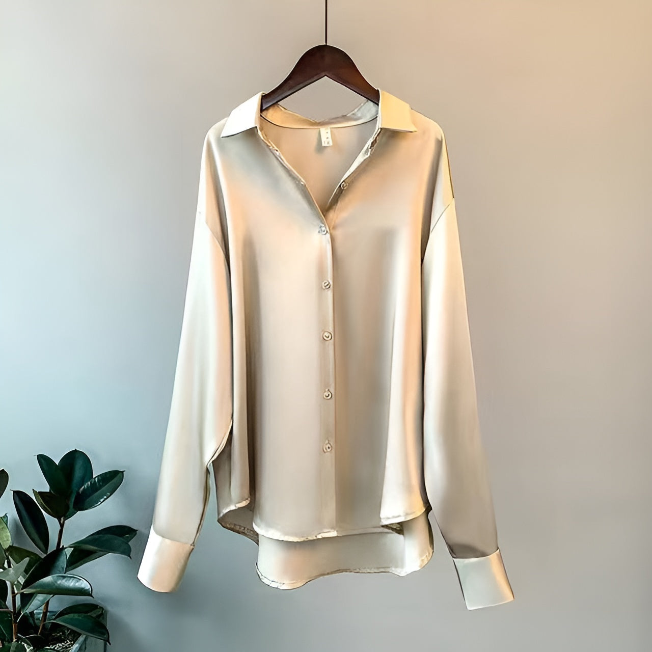 Matilda™ | Skjorta i satin | 50% Rabatt